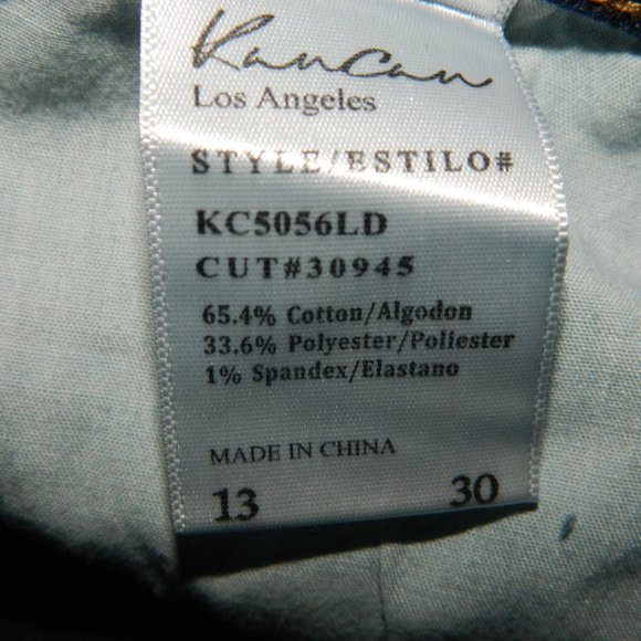 KanCan Distressed Blown Out Skinny Jeans Size 13/30 (S-3) - Picture 5 of 5